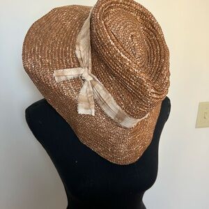 Nikki Beach Brown Straw Sun Hat